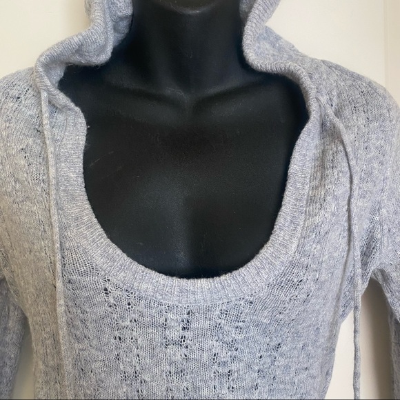 Maurices Fuzzy Knitted Sweater Hooded Pullover - Picture 4 of 10